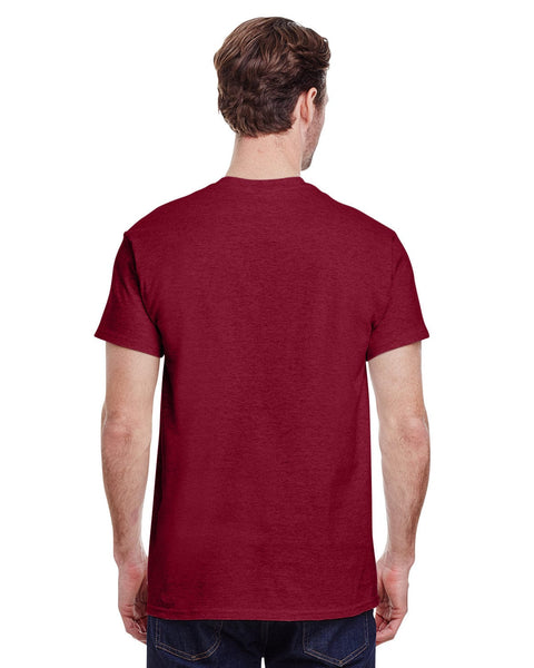 Gildan Classico Uomo - Maglietta 100% Cotone 150g - Confezione Da 2 - Colore 2XL Maroon-Ash - 5