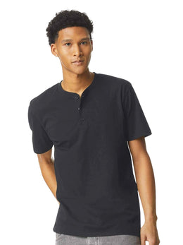 American Apparel Unisex CVC Henley T-Shirt