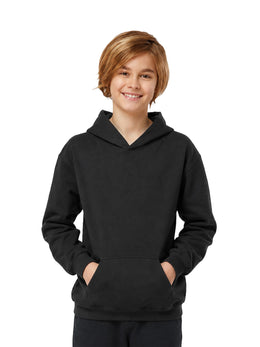 Tultex Youth Hooded Sweatshirt in Black