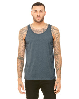 Bella+Canvas Unisex Heather CVC Tank 3480CVC | Heather Slate - Front