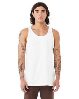 Bella+Canvas Unisex Triblend Tank 3484 | Solid Wht Trblnd - Front