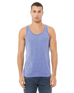 Bella+Canvas Unisex Triblend Tank 3484 | Blue Triblend - Front