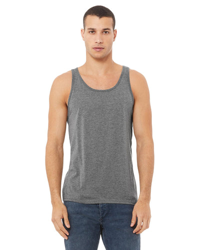 Bella+Canvas Unisex Triblend Tank 3484 | Grey Triblend - Front
