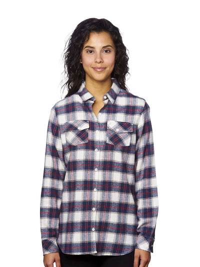 Burnside Women's Yarn-Dyed Flannel Shirt
