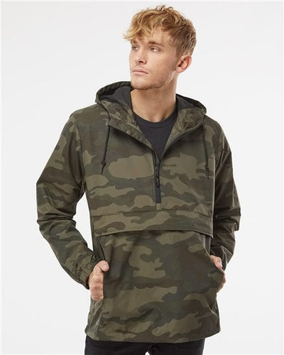 Independent Trading Co. Men's Nylon Anorak | Primary Image