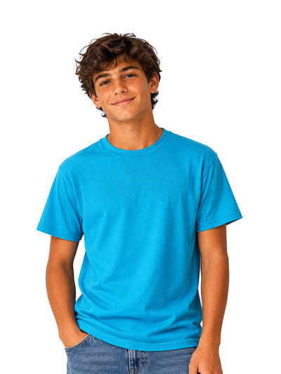 Gildan Youth Softstyle CVC T-Shirt in Sapphire