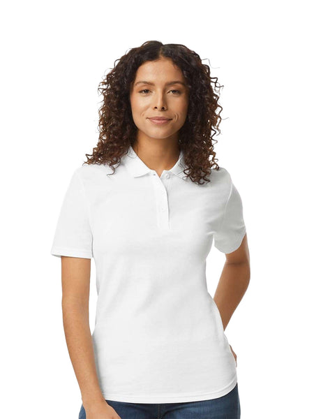 Gildan Women's Softstyle Pique Polo 64800L - Ring-Spun Comfort ...