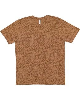 LAT Fine Jersey T-Shirt 6901 | Brown Leopard - Front