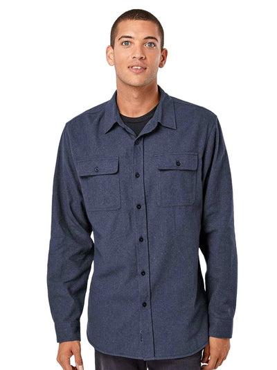 Burnside Men's Solid Flannel Shirt