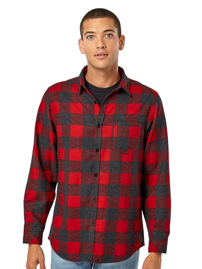 Burnside Men's Open Pocket Flannel Shirt