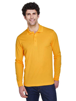 Core 365 Men's Pinnacle Performance Long Sleeve Piqué Polo