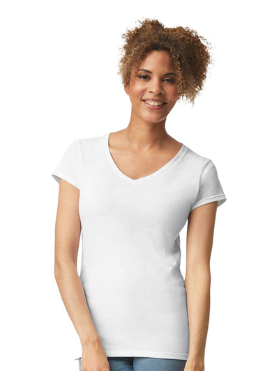 Gildan Ladies SoftStyle V-Neck T-Shirt