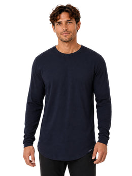 Aviation Long Sleeve T-Shirt in In navy blue