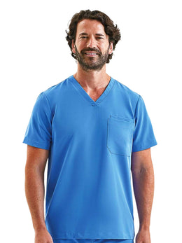 Onna Men's V-Neck Scrub Top With Pocket