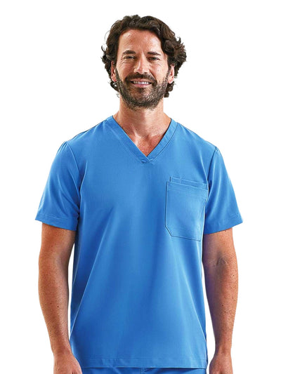 Onna Men's V-Neck Scrub Top With Pocket