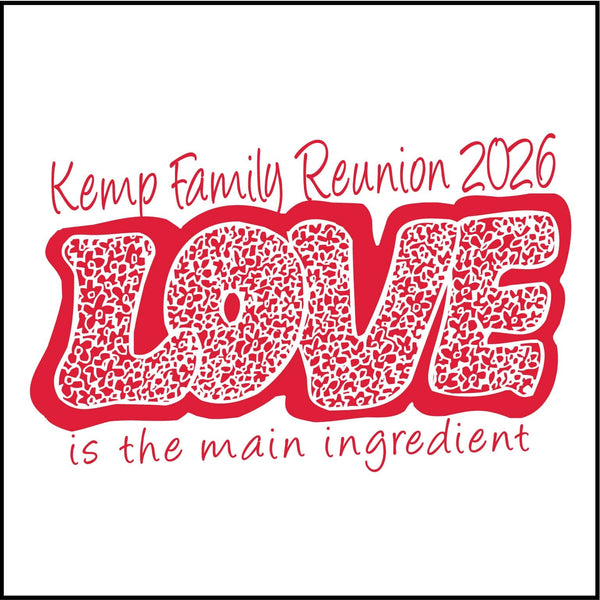 Love Family Reunion T-Shirt Design R1-10