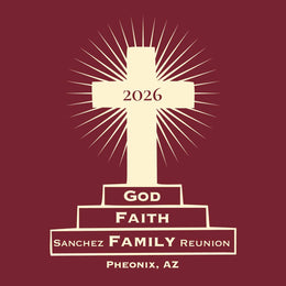 Religious cross design on a T-Shirt
