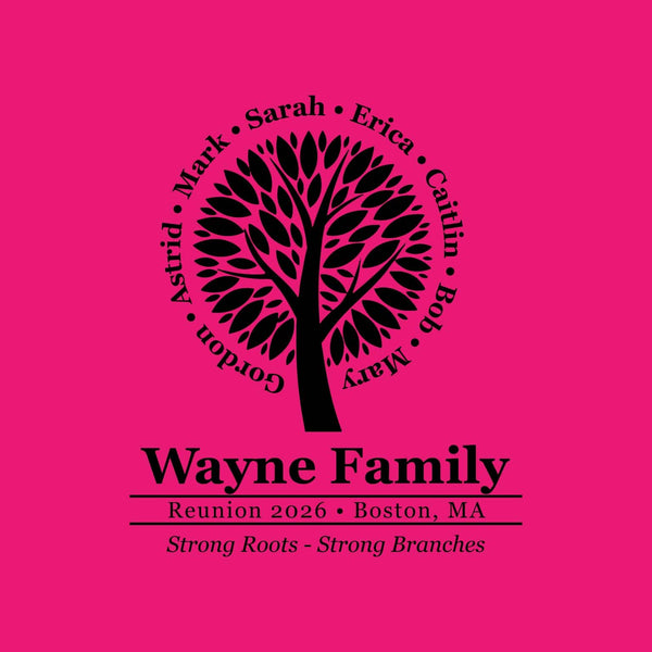 Strong Roots Family Reunion T-Shirt Design R1-18