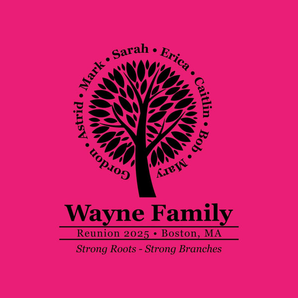 Strong Roots Family Reunion T-Shirt Design R1-18