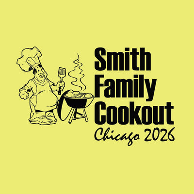 Cookout themed family reunion t-shirt