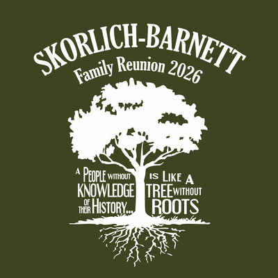 very deep roots family reunion t-shirt design