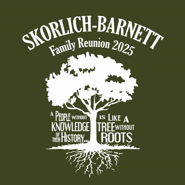 History Tree Family Reunion T-Shirt Design R1-31