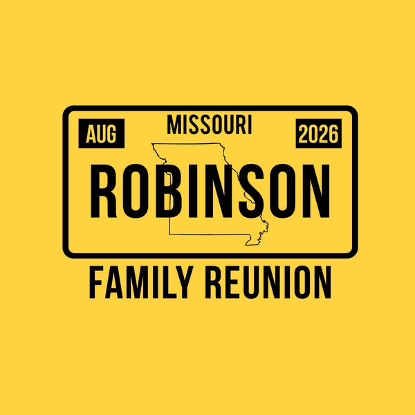 License Plate Family Reunion T-Shirt Design R1-44