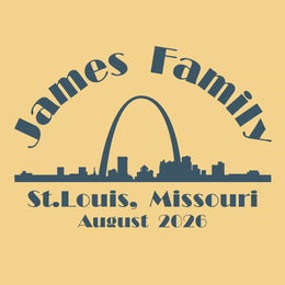 USA landmark family reunion t-shirt design