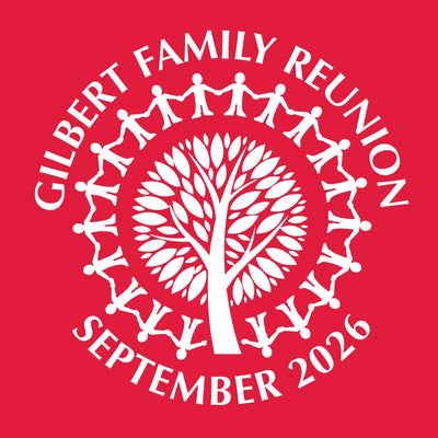 Family cutout with tree reunion t-shirt design