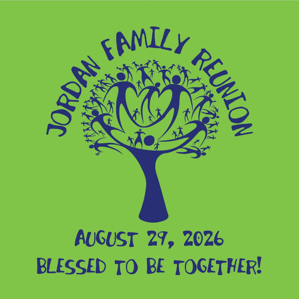 Blessed Stylized Tree Family Reunion T-Shirt Design R1-57