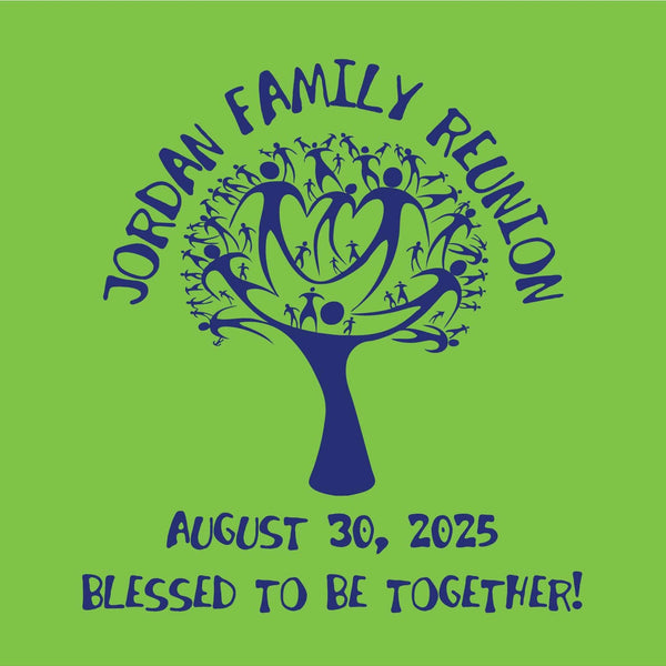 Blessed Stylized Tree Family Reunion T-Shirt Design R1-57