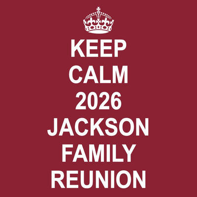 Keep calm family reunion t-shirt design