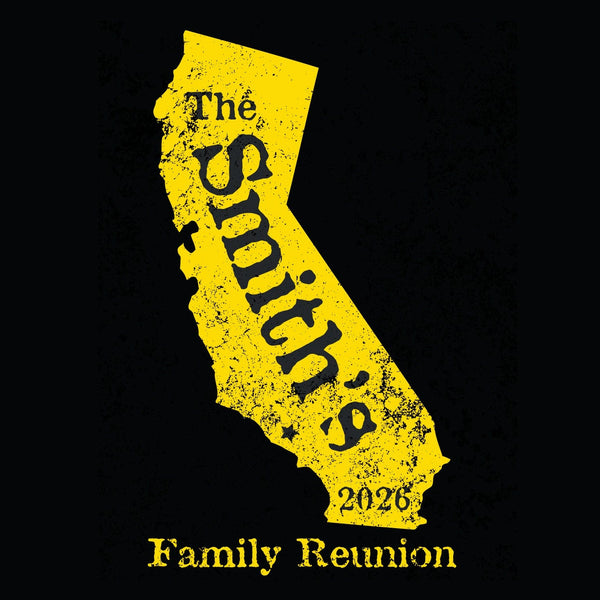 California Family Reunion T-Shirt Design R1-8