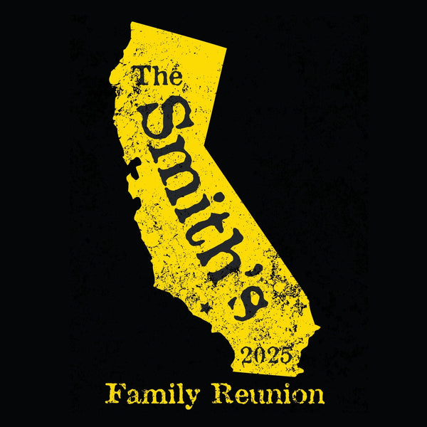 California Family Reunion T-Shirt Design R1-8