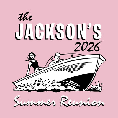 boat themed family reunion t-shirt design