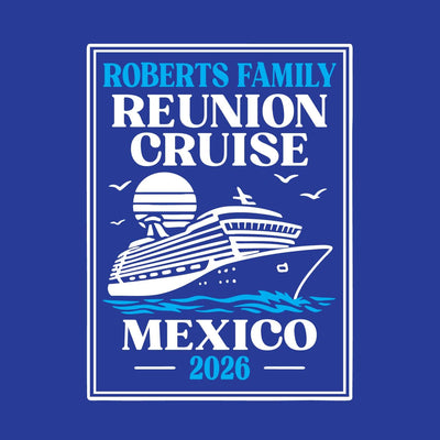 cruise ship family reunion t-shirt