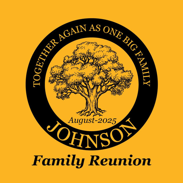 Large Tree Family Reunion T-Shirt Design R2-4
