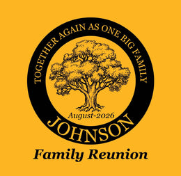 Big Family themed reunion t-shirt design