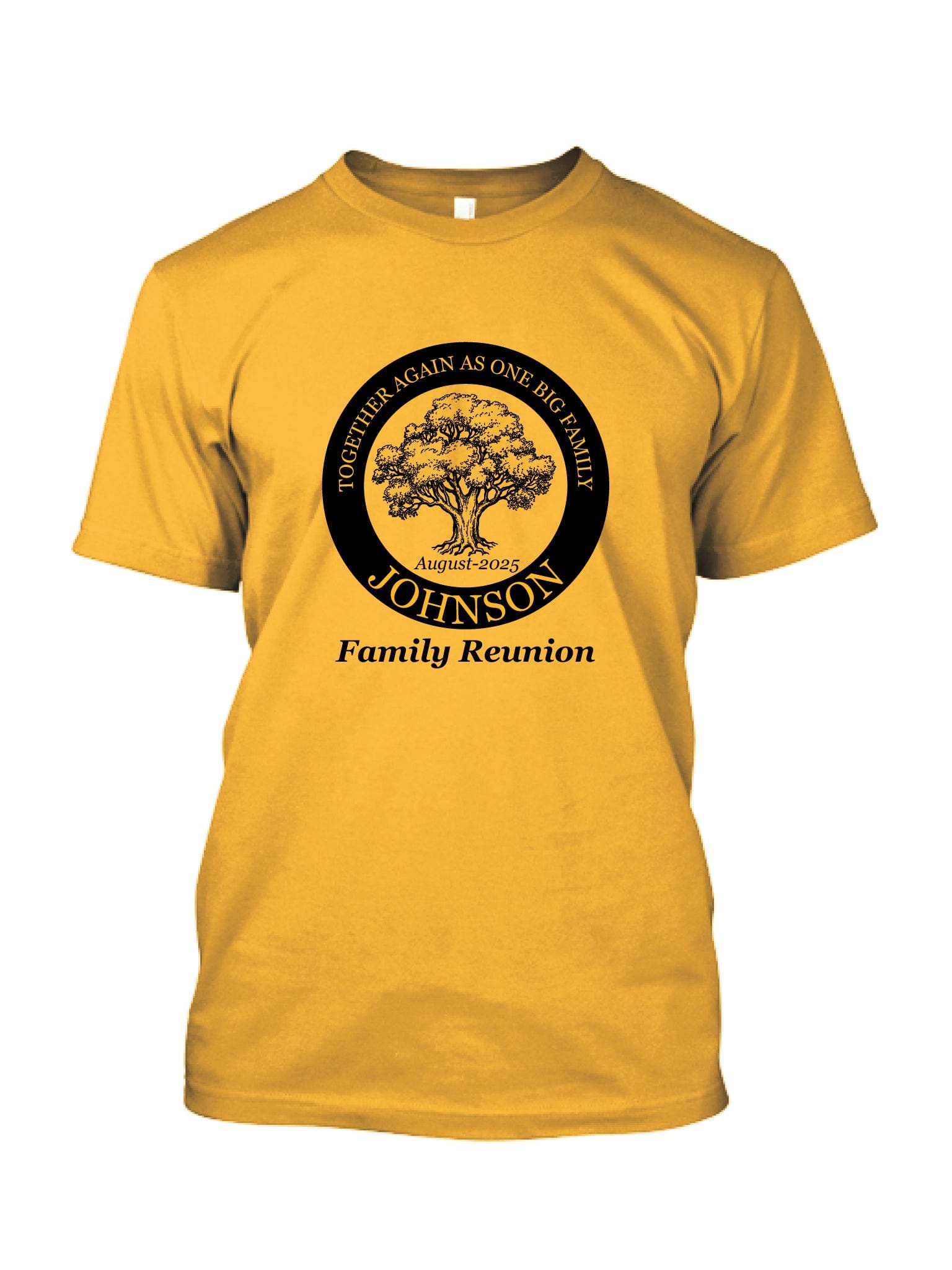 Large Tree Family Reunion T-Shirt Design R2-4 Garment Color, image size:1536x2048