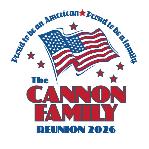 Stars Stripes Family Reunion T-Shirt Design R2-9