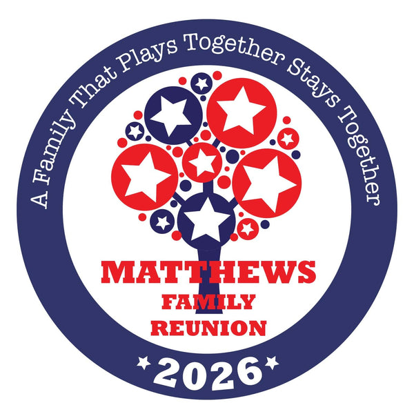 Star & Tree Family Reunion T-Shirt Design RMC-1