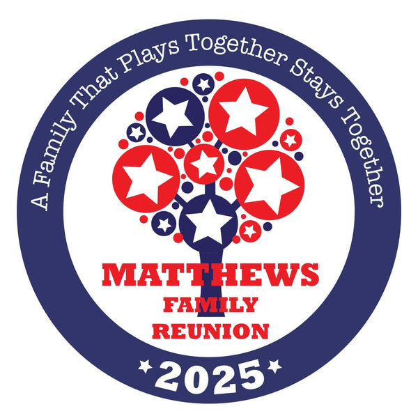 Star & Tree Family Reunion T-Shirt Design RMC-1