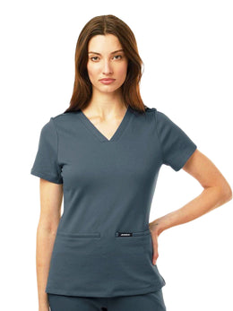 Jannuu Ladies V-Neck Scrub Top