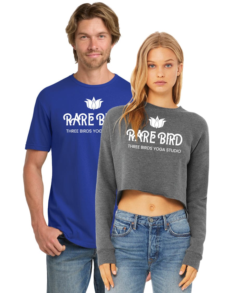 Models wearing custom printed t-shirts