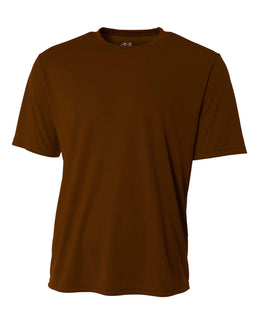 A4 Men's Cooling Performance T-Shirt N3142 | Brown - Front