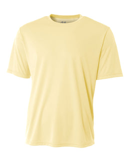 A4 Men's Cooling Performance T-Shirt N3142 | Light Yellow - Front
