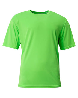 A4 Men's Cooling Performance T-Shirt N3142 | Safety Green - Front
