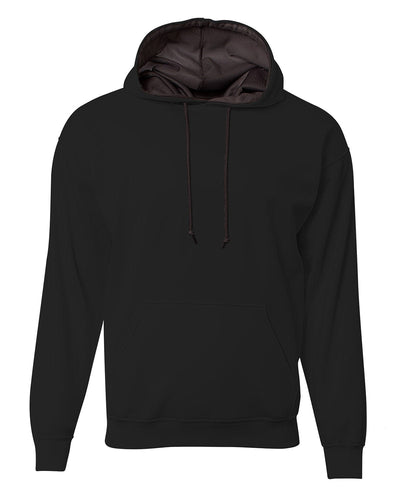 A4 Men's Sprint Tech Fleece Hooded Sweatshirt N4279 | Black - Front