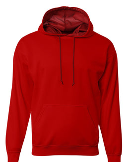 A4 Men's Sprint Tech Fleece Hooded Sweatshirt N4279 | Scarlet - Front