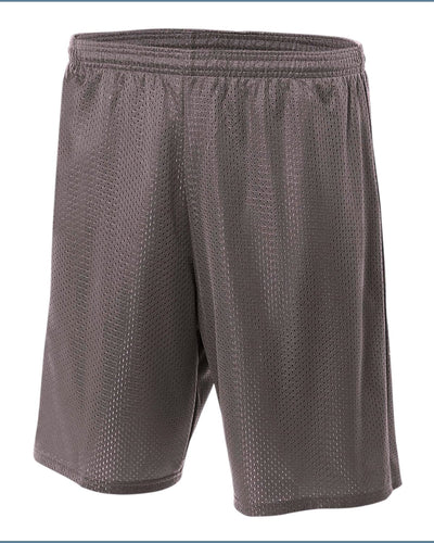 A4 Adult Seven Inch Inseam Mesh Shorts N5293 | Graphite - Front